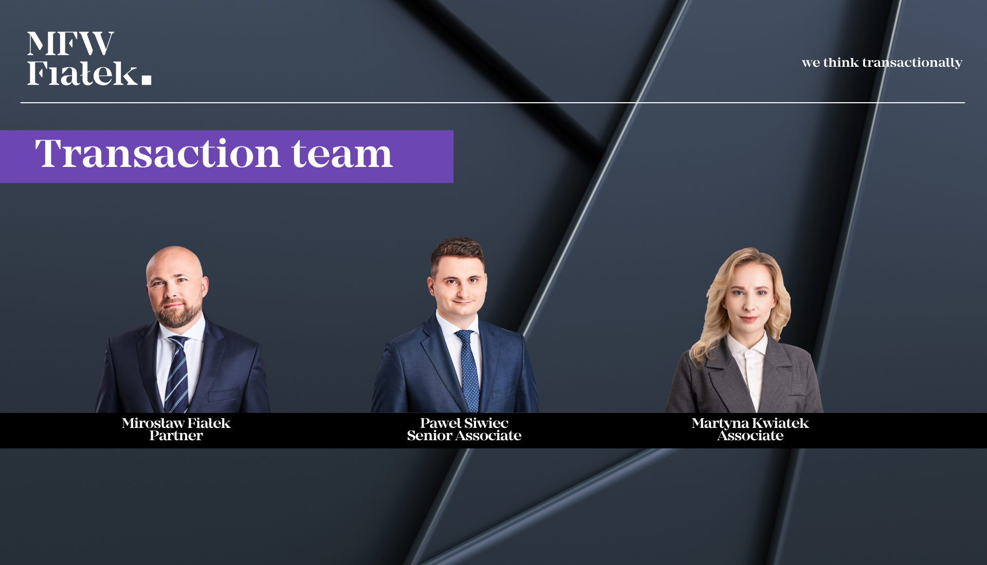 MFW Fiałek advised QRmaint on the sale of 100% of its shares to Velis RET sp. z o.o., a member of the SINGU Group, a provider of SaaS solutions for the manufacturing sector, specialising in CMMS systems and machine fleet management.